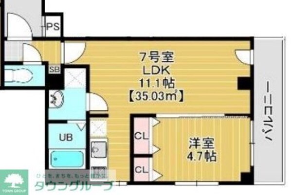 Albion新検見川の物件間取画像